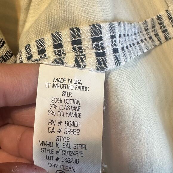 Theory Sheath Blue White Striped Sleeveless Dress Size P - Picture 2 of 7